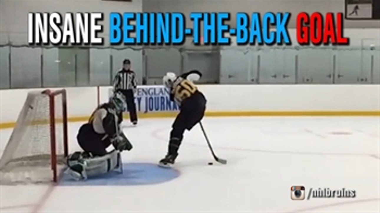 Bruins rookie's insane behind-the-back goal