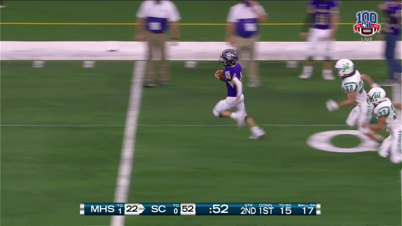 HIGHLIGHTS: Kas Johnson Goes Down Field and Takes it Home for the TD | UIL State Championship