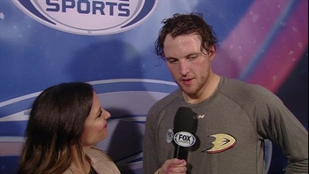 Cam Fowler on the penalty in OT that led to the Ducks win