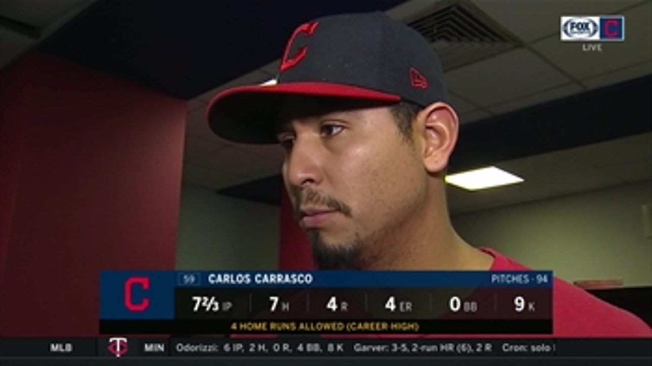 Carlos Carrasco talks about giving up 4 home runs against the Mariners