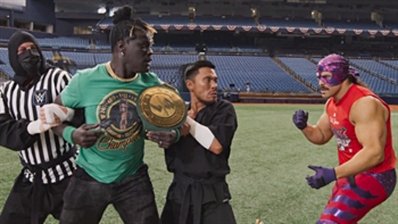 R-Truth gets a shocking assist when the Old Spice Night Panther attacks