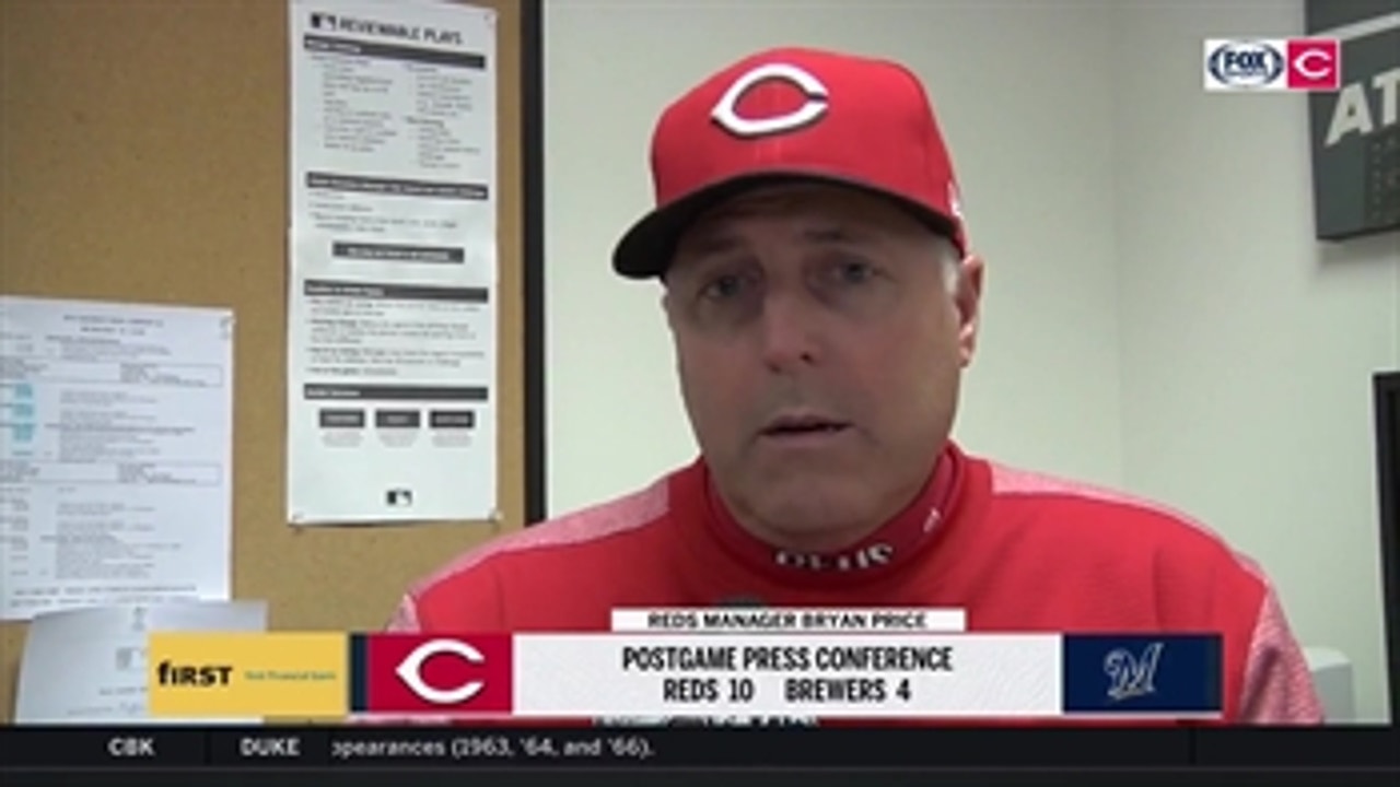 Bryan Price praises Luis Castillo for giving the Reds quality innings