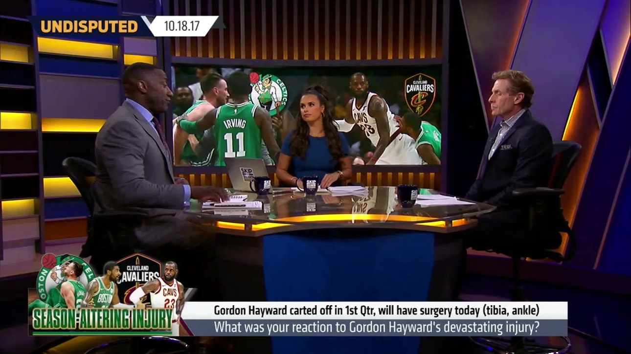 Shannon Sharpe reacts to Gordon Hayward's injury against the Cavaliers ' UNDISPUTED