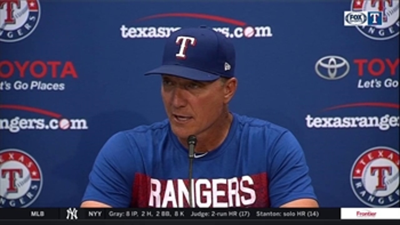 Jeff Banister on Bartolo's historic night, Rangers win over A's