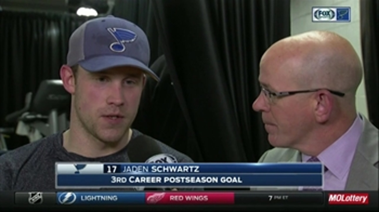 Schwartz delivers game-winning goal in Game 3