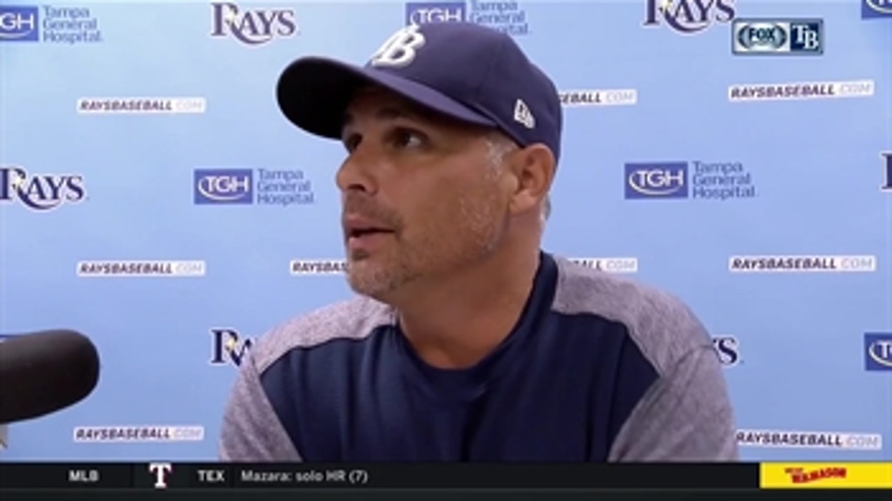 Kevin Cash likes what he saw in the Rays' win over the Blue Jays