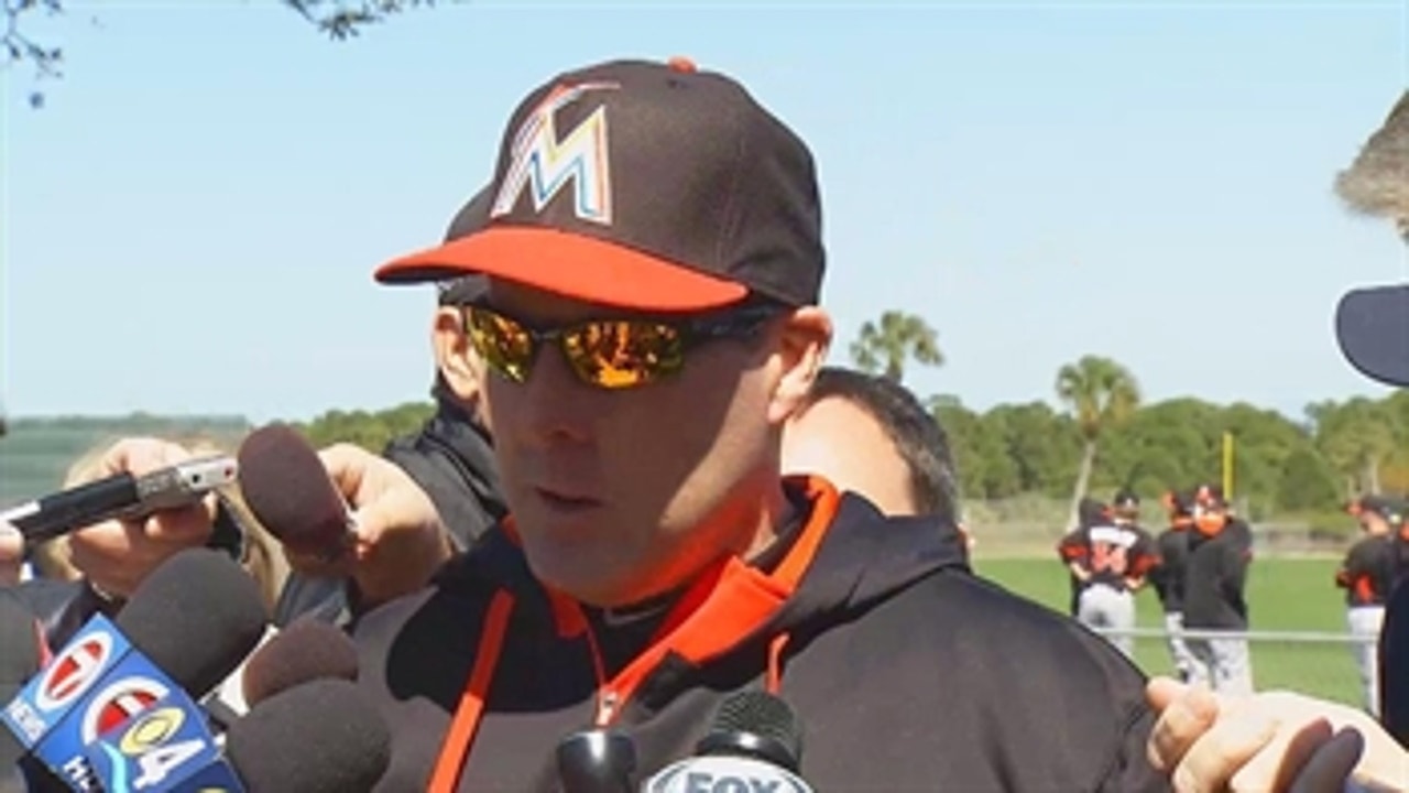 Marlins manager Mike Redmond on the start of spring training
