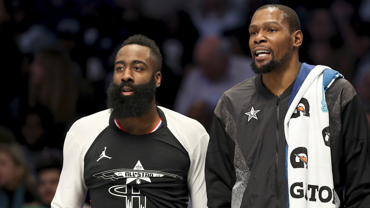 Nick Wright: Kevin Durant denies speaking to Harden of trade to Nets ' FIRST THINGS FIRST