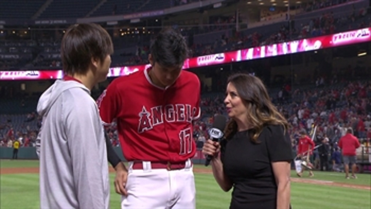 Ohtani on Kikuchi: "He went to the same high school as me so there was something special about it."