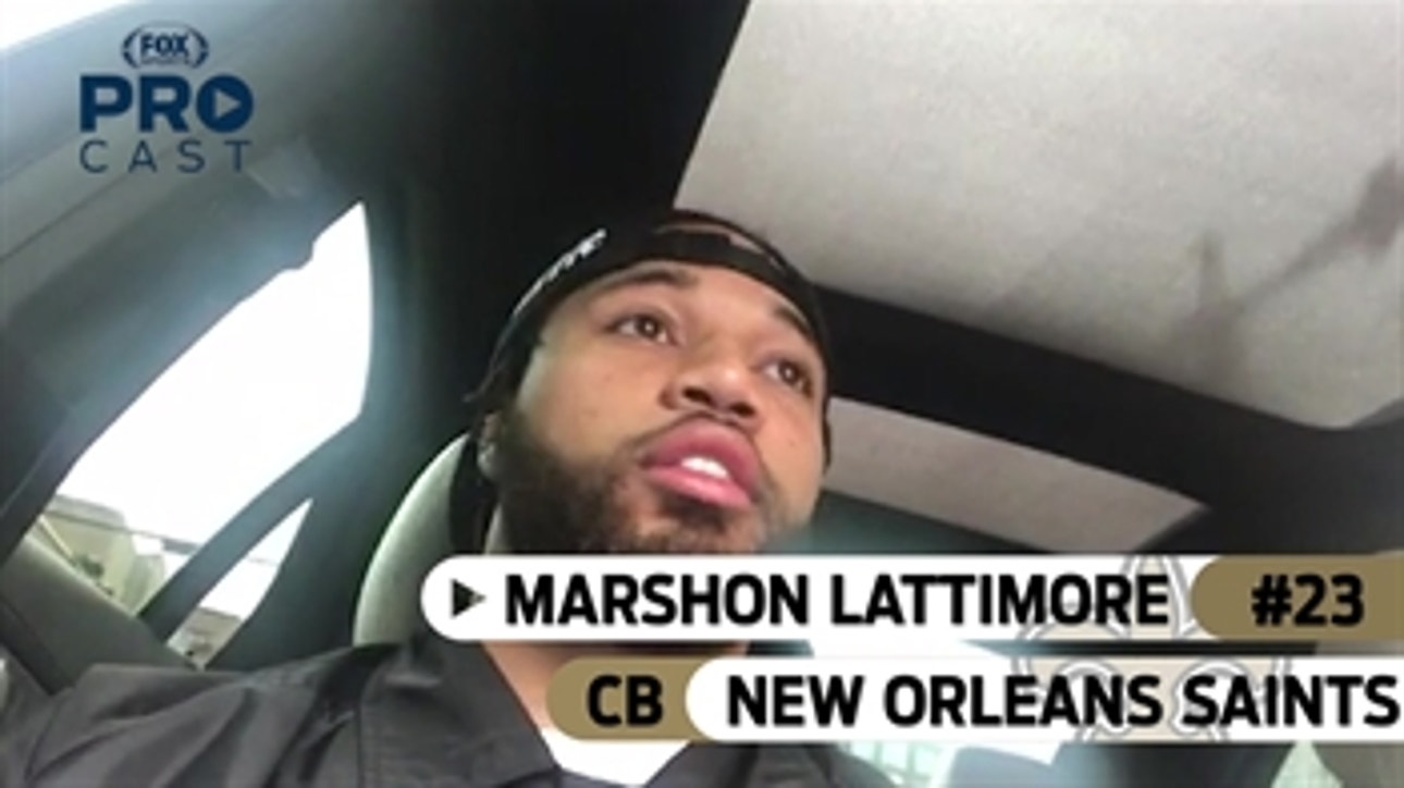 'We ready to go': Saints LB Marshon Lattimore checks in before New Orleans' playoff game against the Eagles