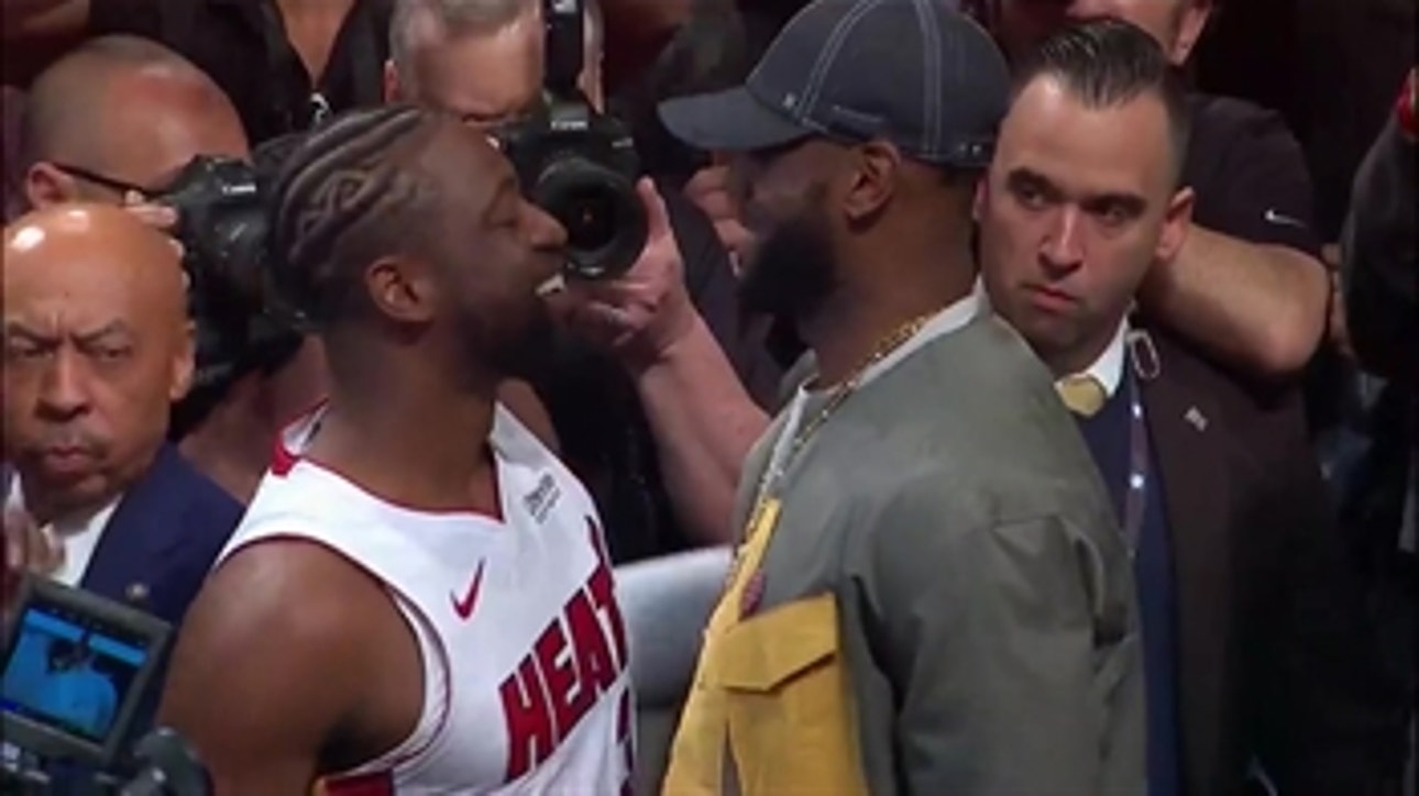 Special guests show up for Dwyane Wade's final game