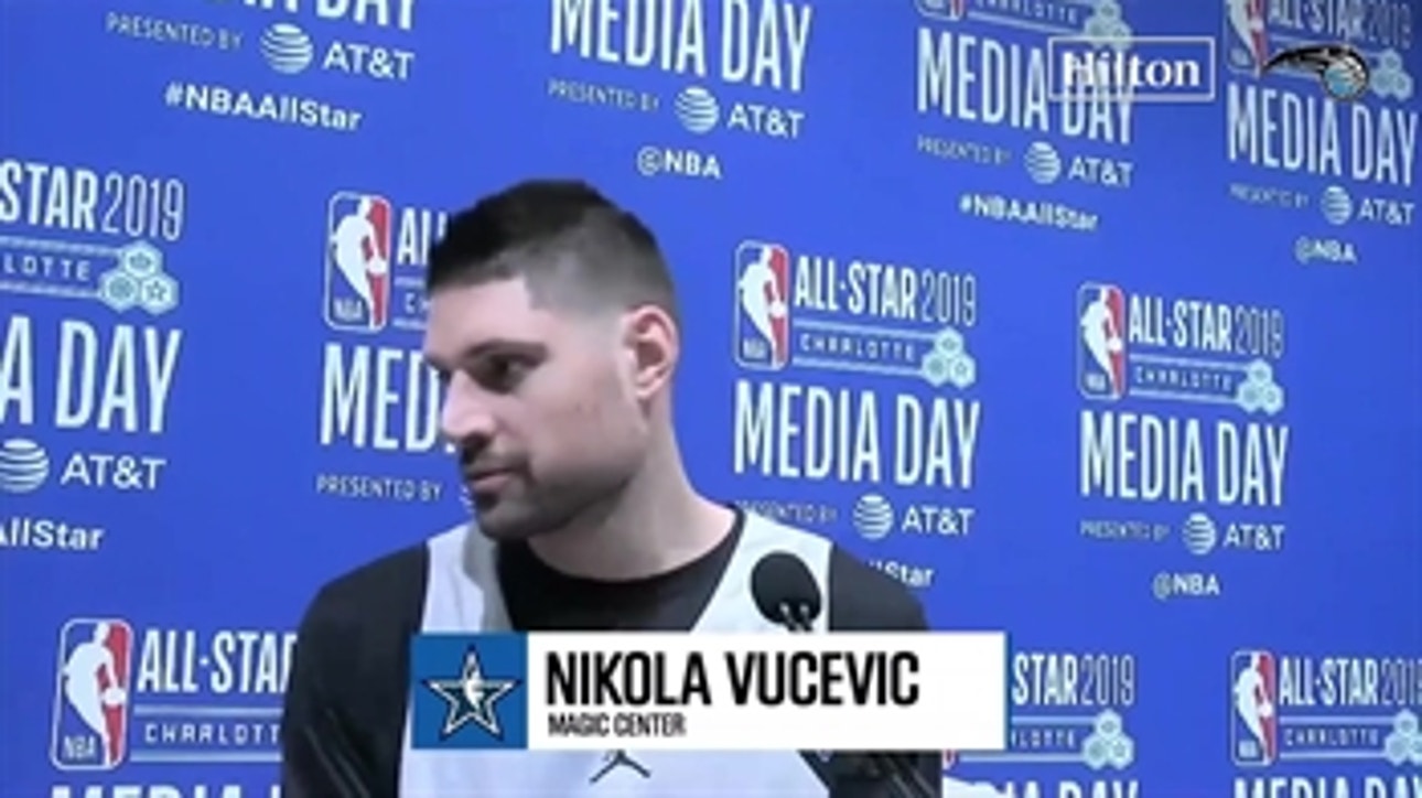 Nikola Vucevic on goals for rest of season with Magic, playing in his 1st All-Star game