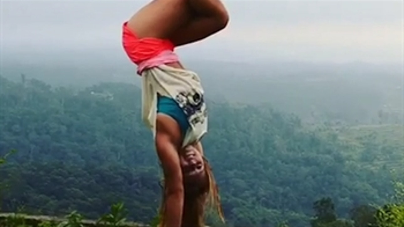 This woman can do 8 insane back handsprings all in the same spot like it's nothing