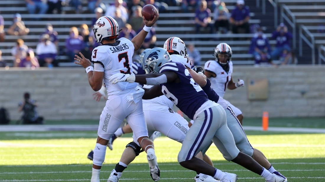 No. 14 Oklahoma State battles back from 12 down to top Kansas State, 20-18