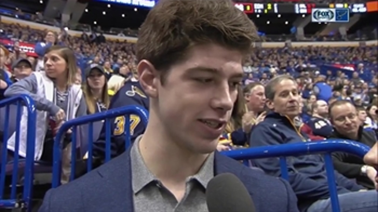 Newest Blues player Zach Sanford arrives in St. Louis