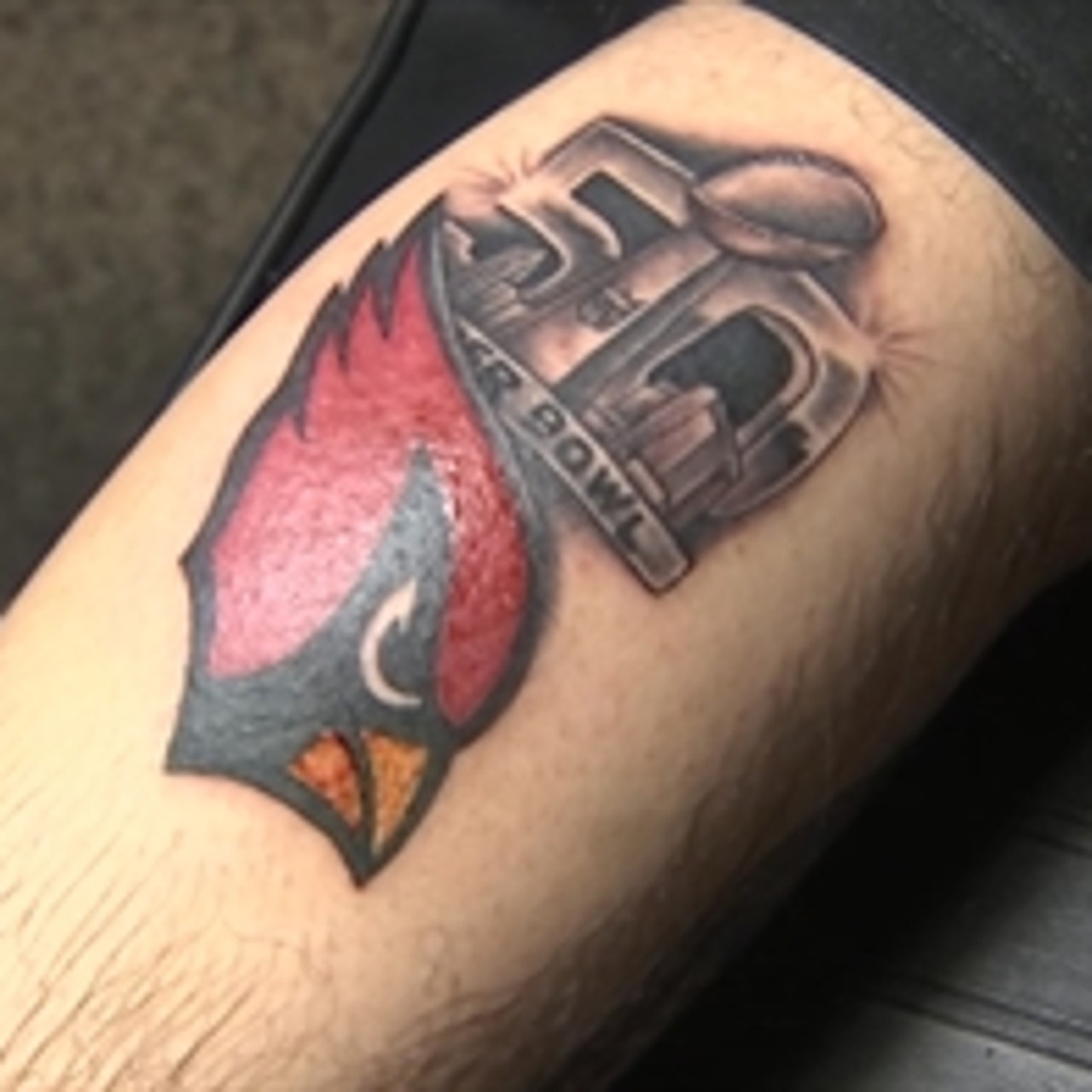 This Arizona Cardinals fan might regret his new Super Bowl 50 tattoo
