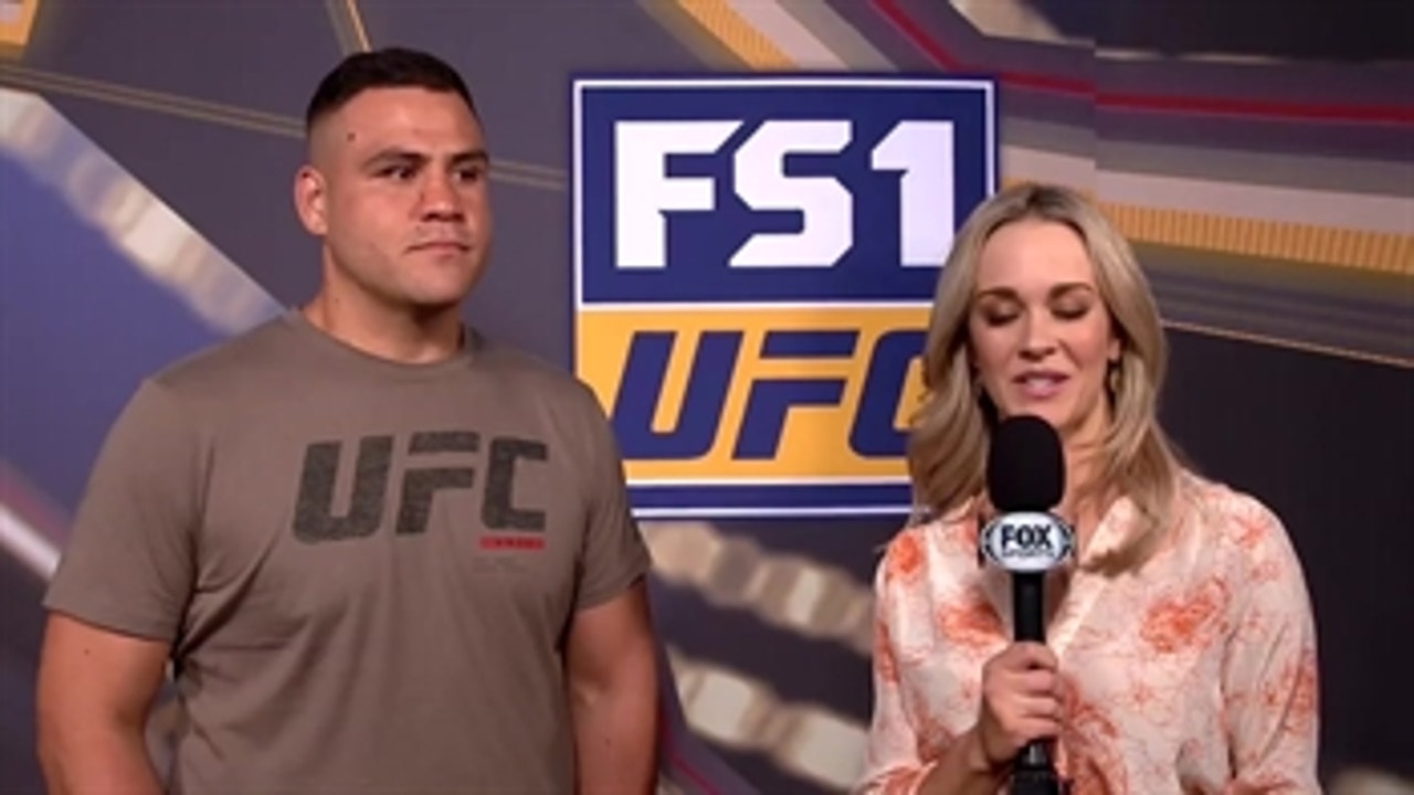 Tai Tuivasa talks after making weight ' WEIGH-INS ' INTERVIEW ' UFC FIGHT NIGHT