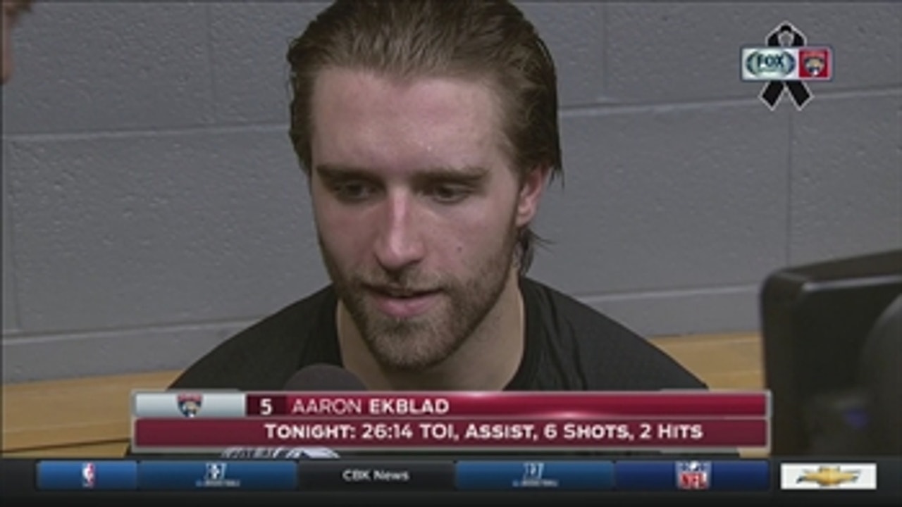 Panthers' Aaron Ekblad: 'I think we're headed in the right direction'