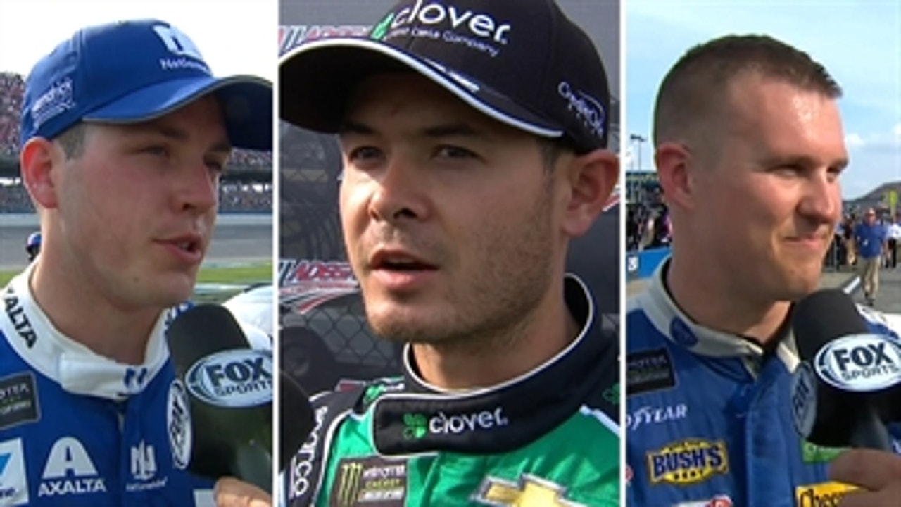 Alex Bowman, Kyle Larson and Ryan Preece discuss Talladega ' INTERVIEWS ' NASCAR ON FOX