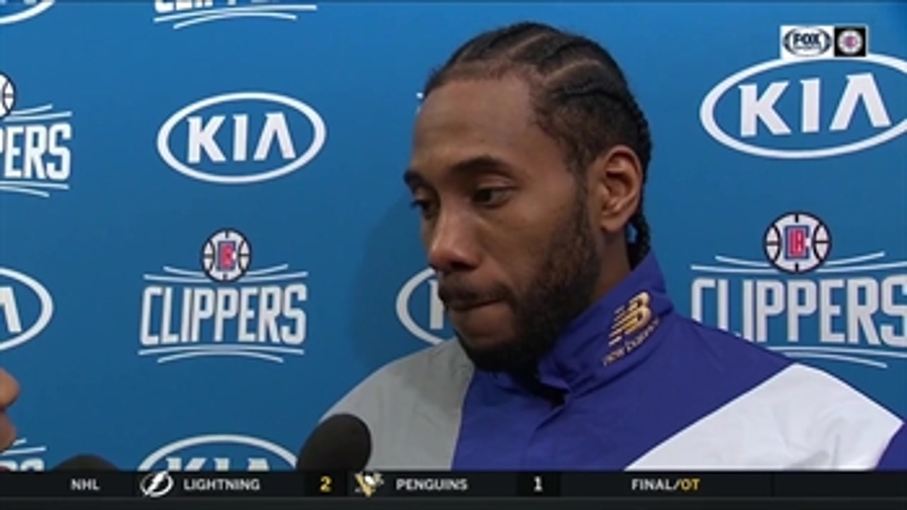 Kawhi Leonard talks after loss to Sixers ' Clippers LIVE