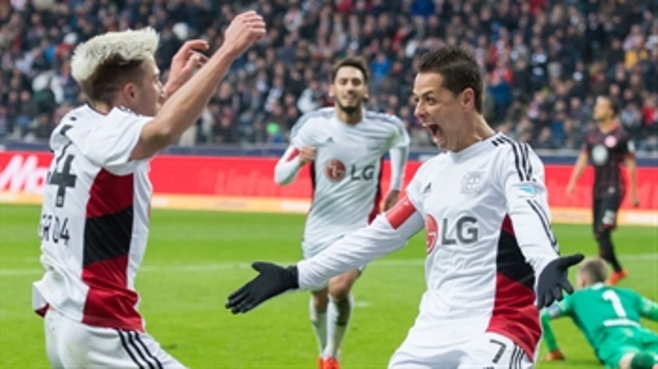 Chicharito goal puts Bayer Leverkusen on top of Frankfurt ' 2015-16 Bundesliga Highlights