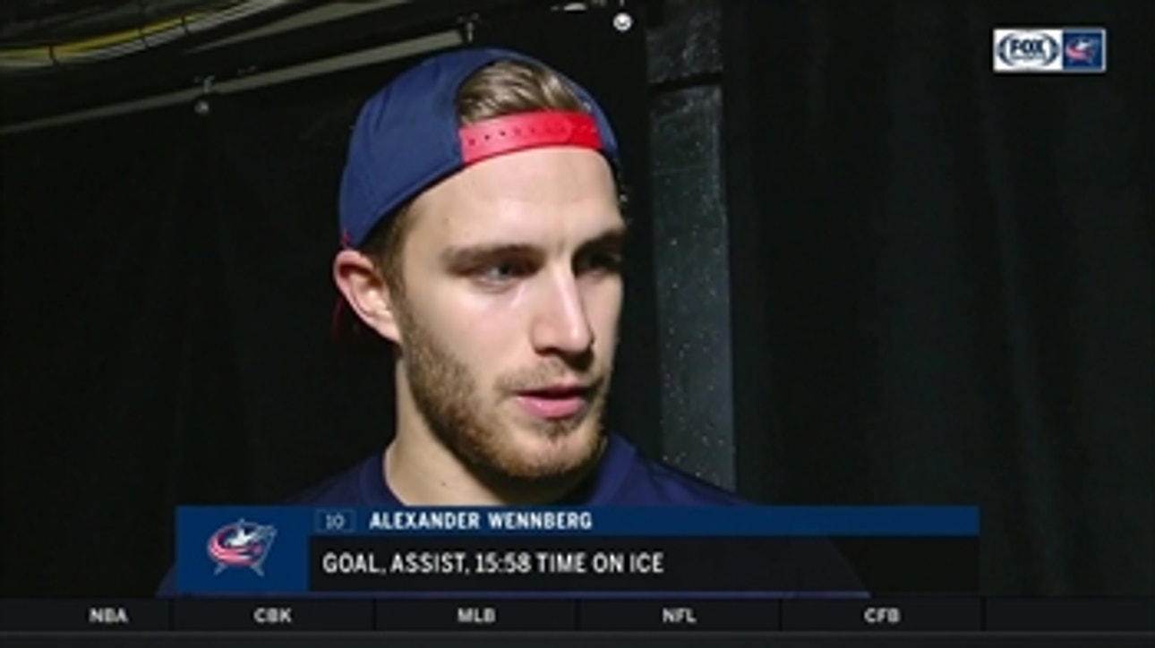 Alexander Wennberg scored on the power play for his first goal in 35 games