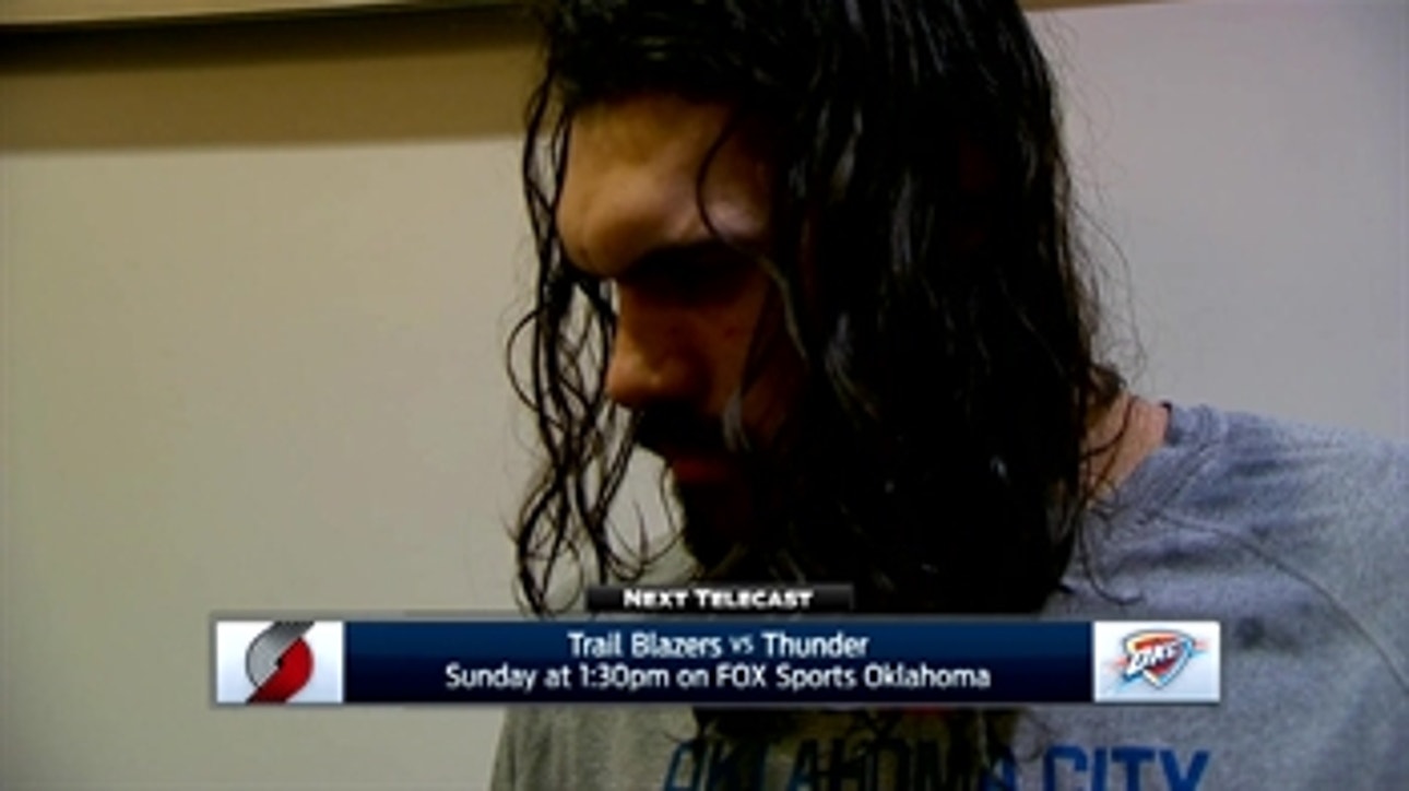 Steven Adams on ball movement, OKC win over Memphis