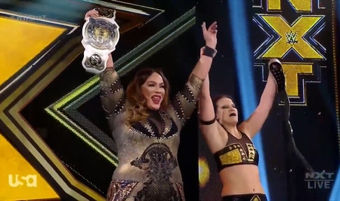Nia Jax and Shayna Baszler defend Tag Team Titles against Raquel Gonzalez & Dakota Kai