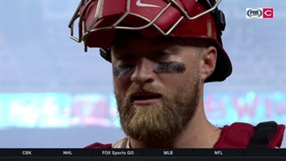 Tucker Barnhart feels good at the plate, but was more proud of his