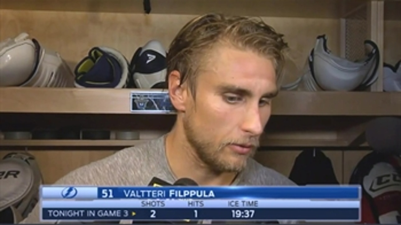 Valtteri Filppula on the Penguins: They were better today