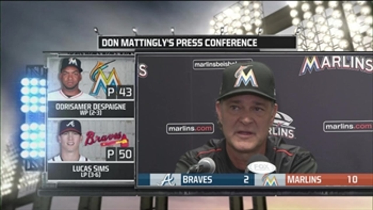 Don Mattingly on the win, who will lead off Sunday's finale
