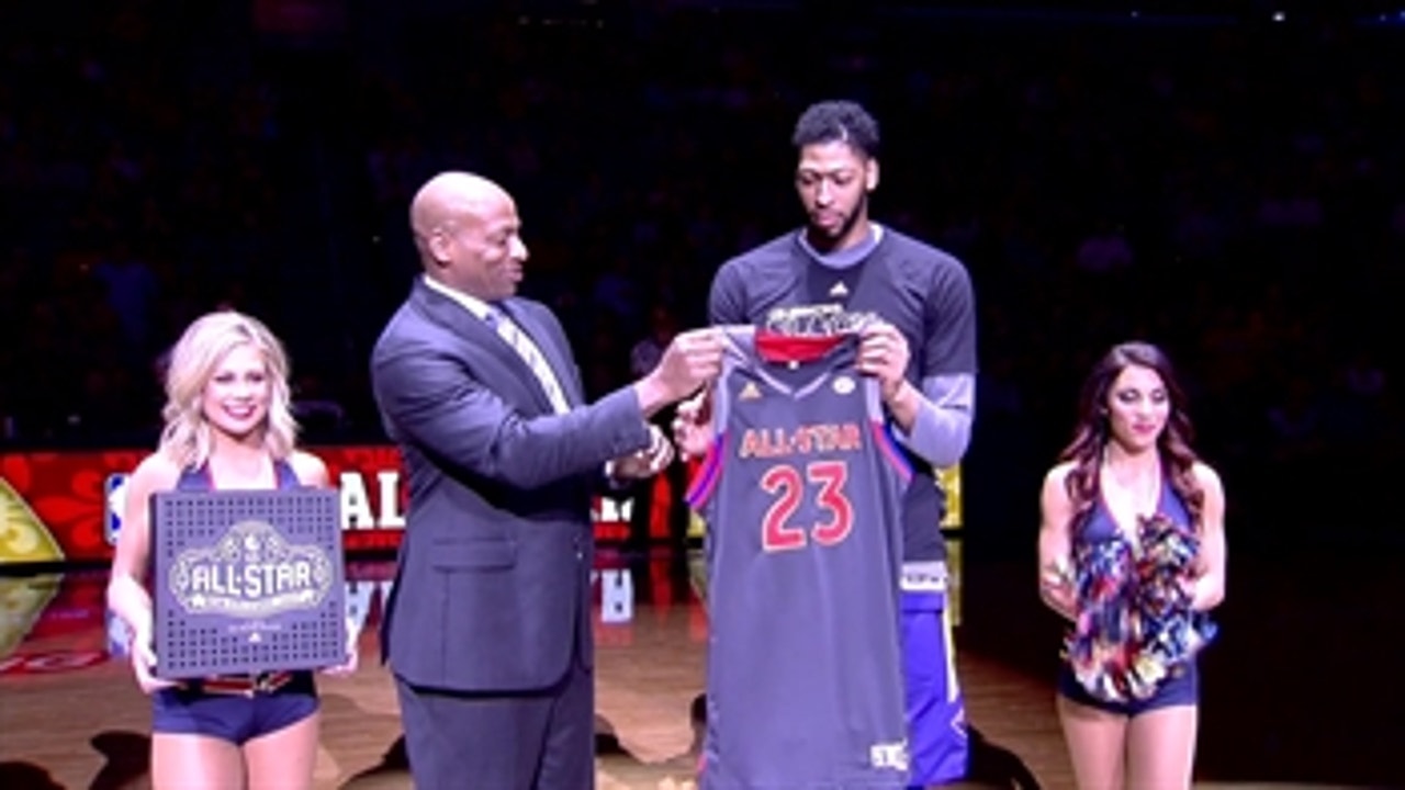 Anthony Davis presented with All-Star jersey