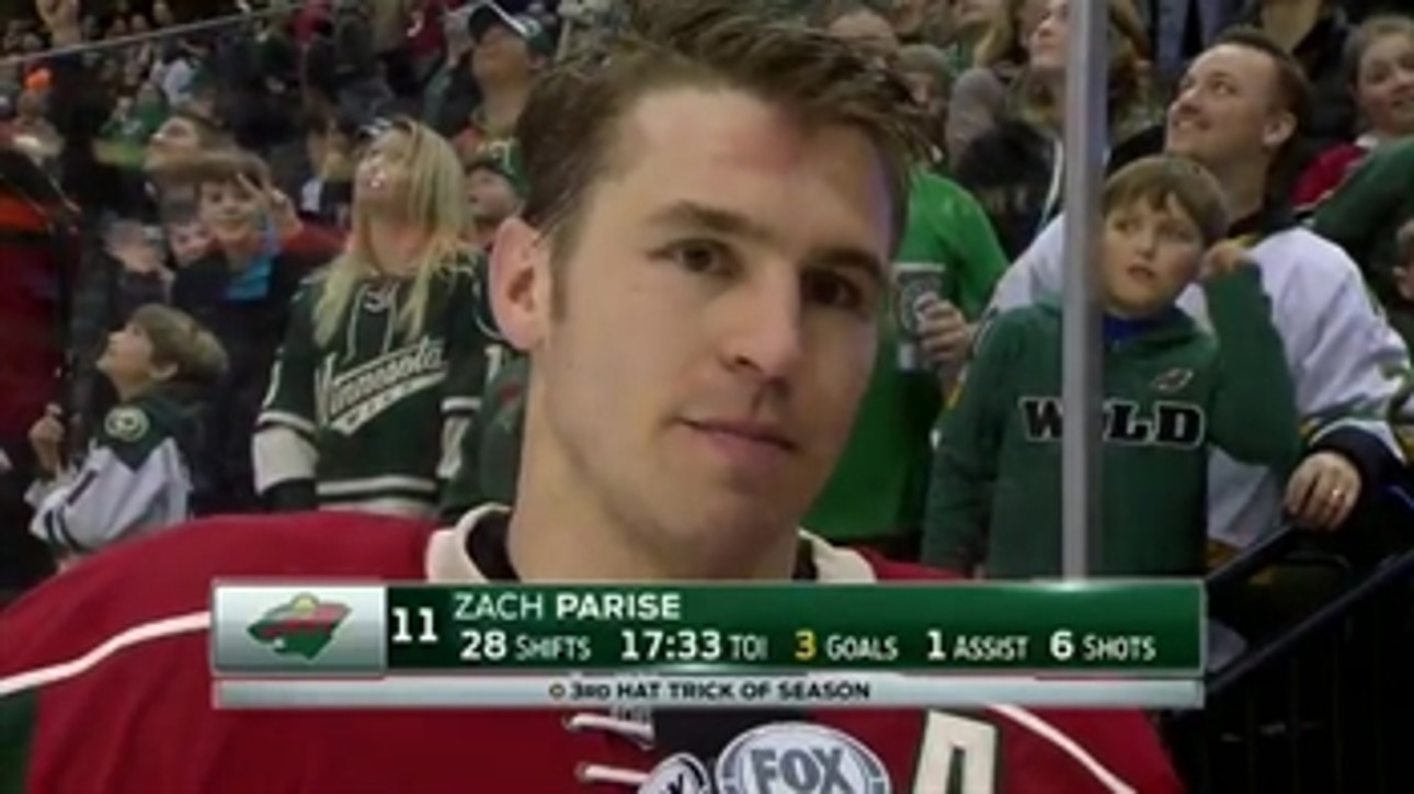 Zach Parise gets 3rd hat trick of the season in Wild win over Calgary