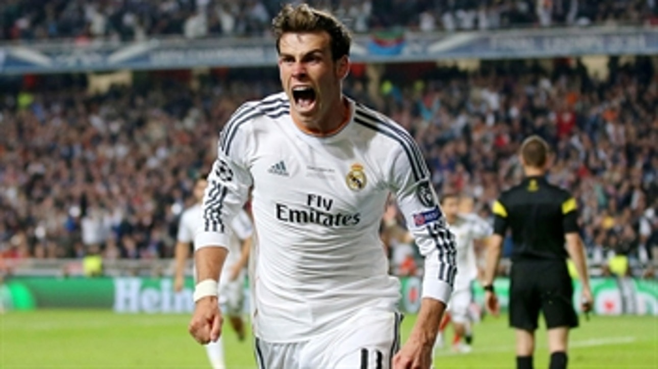 Real Madrid takes 1-0 lead from Bale's left foot shot