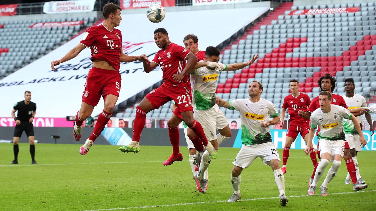 Bayern Munich on verge of title as they defeat Monchengladbach 2-1 on Goretzka's late winner