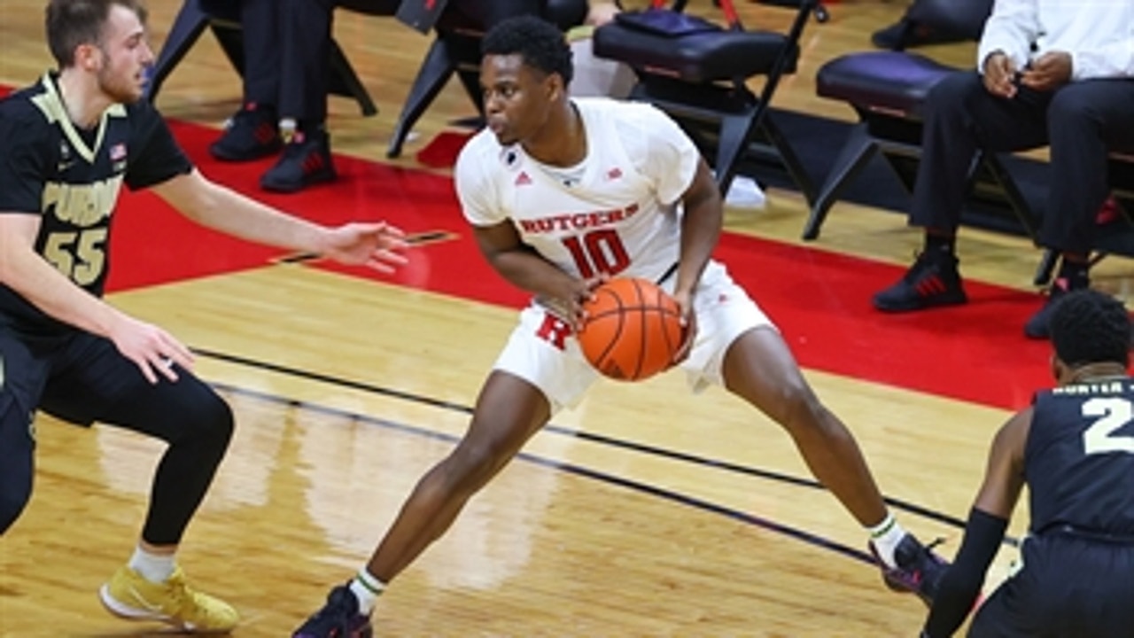 Montez Mathis goes 5-for-5 from deep in No. 14 Rutgers' 81-76 win over Purdue