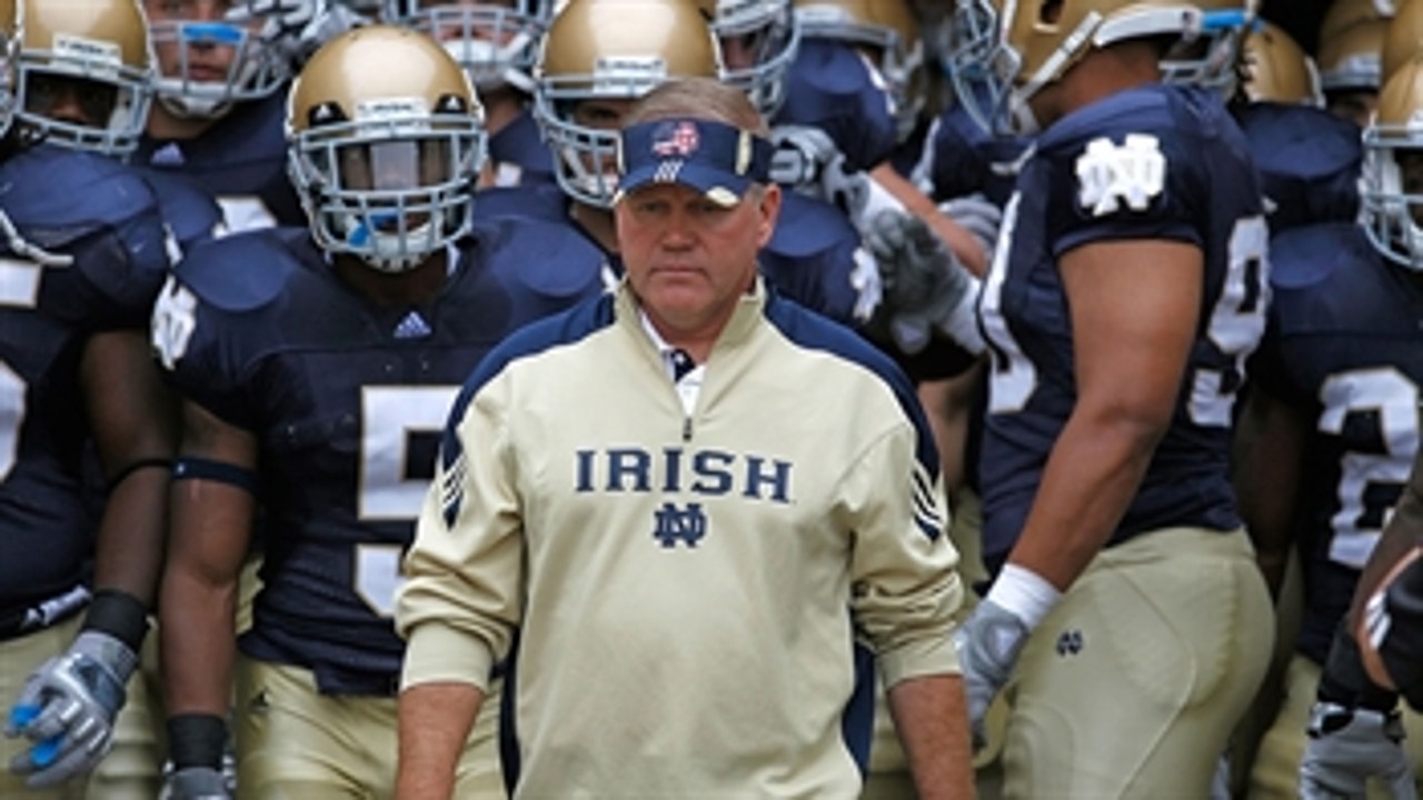 Brian Kelly sit down with Dave Wannstedt