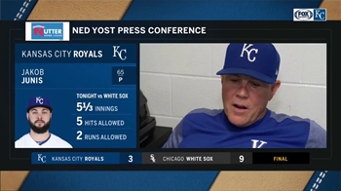 Yost on Royals allowing go-ahead home run to Abreu: 'You can't throw belt-high fastballs'