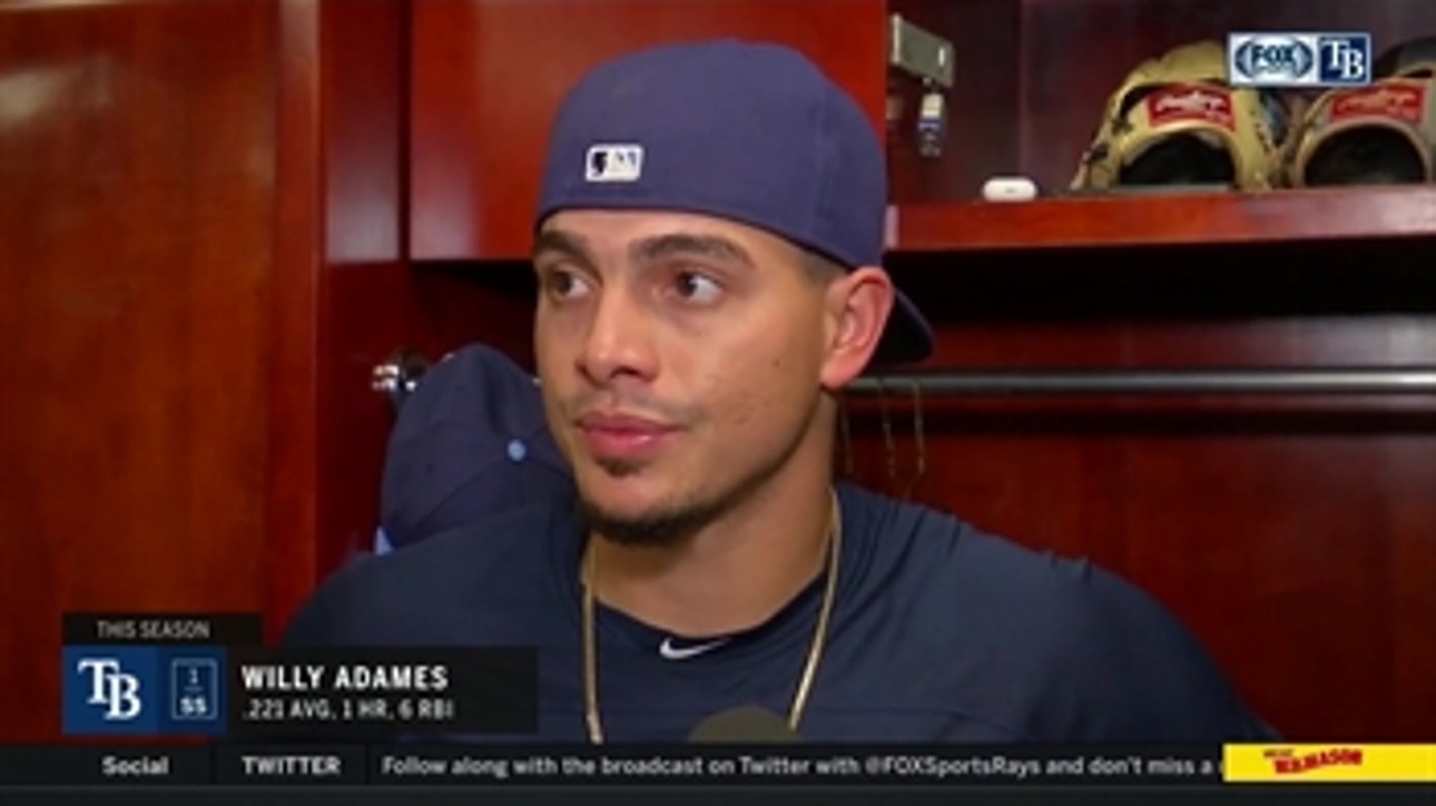 Willy Adames discusses getting called out for interfering with thrower after loss to Orioles