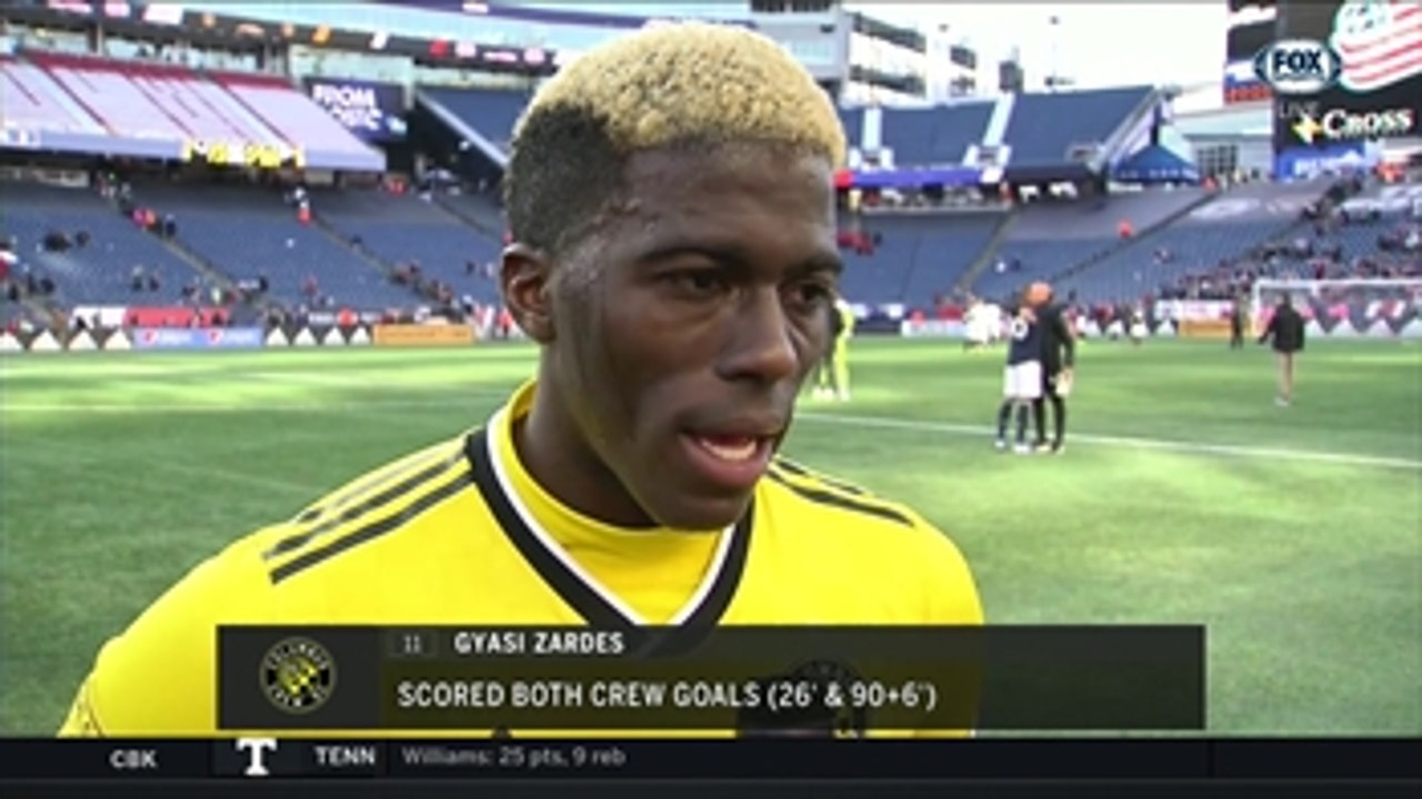 Gyasi Zardes says Columbus will keep progressing every week