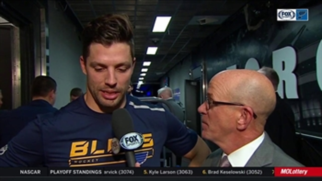 Perron: 'It was good to grind it out and get the win' against Leafs
