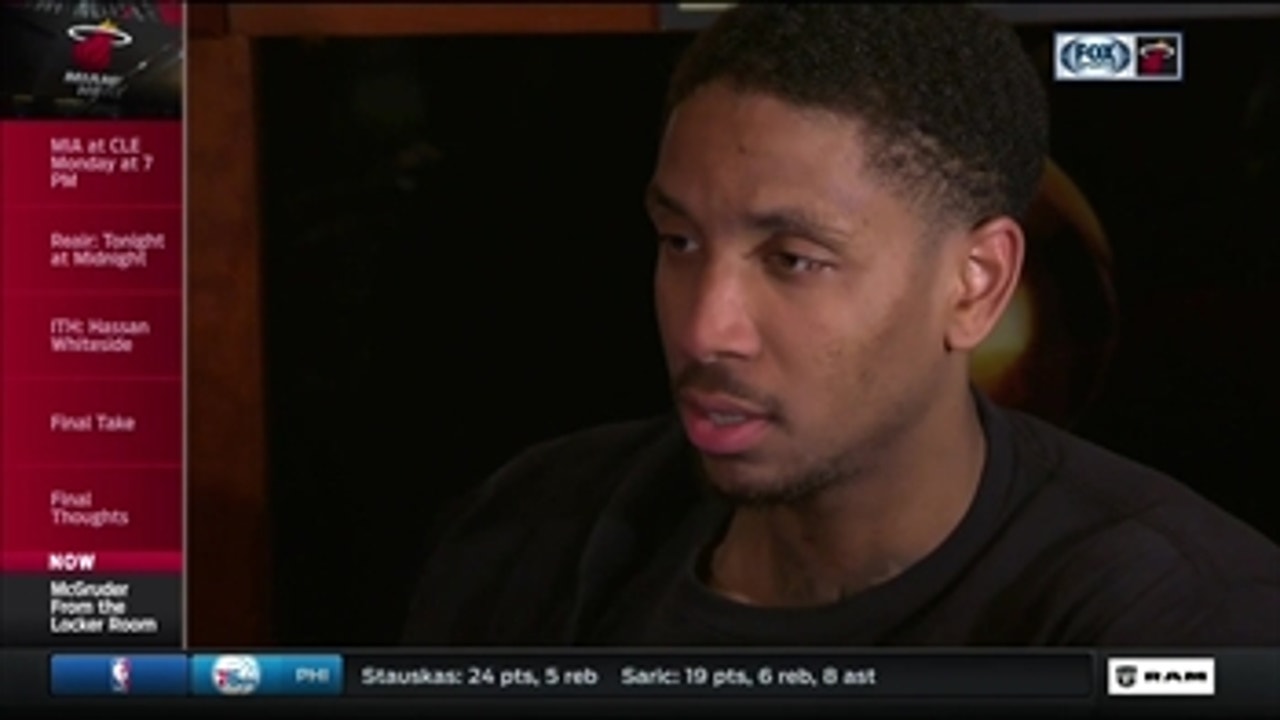 Rodney McGruder explains dust-up at end of the game
