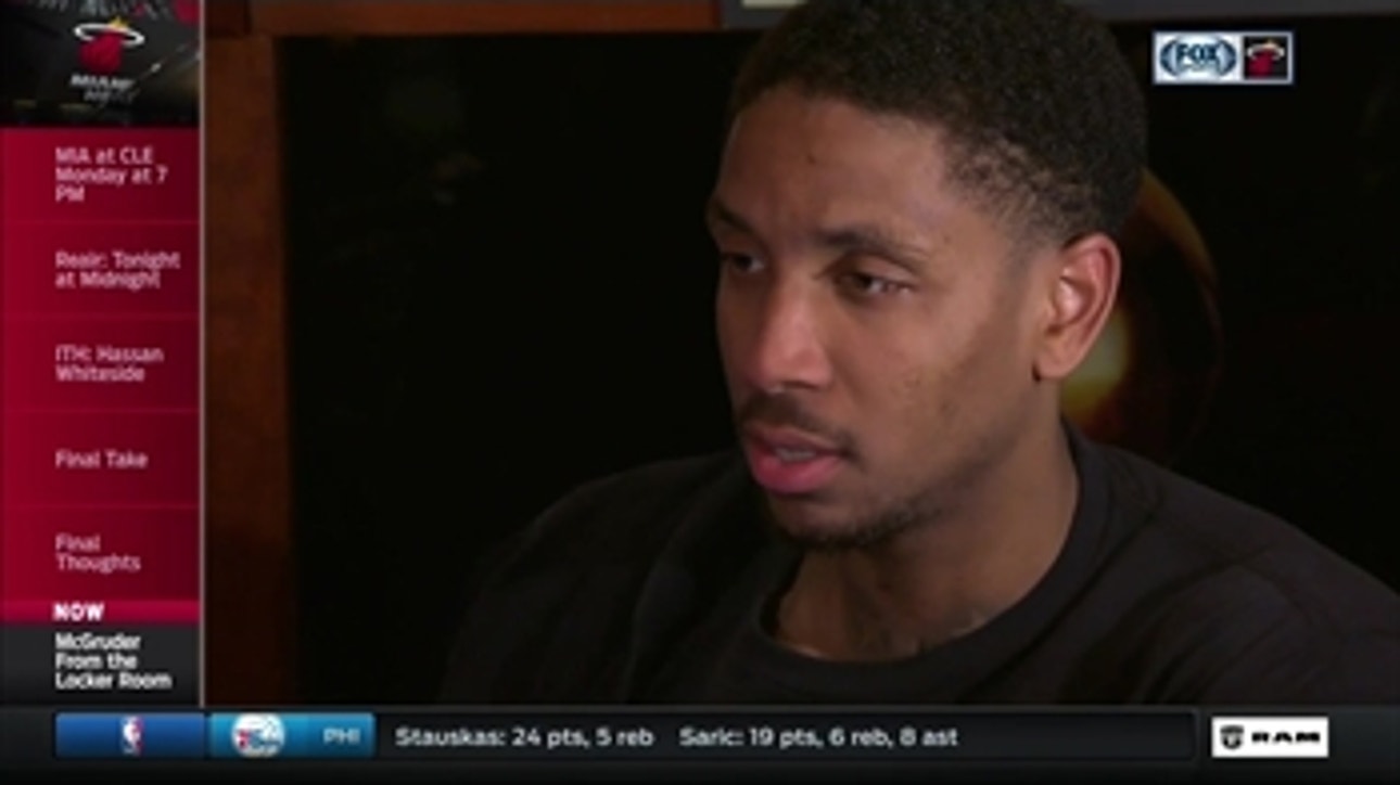 Rodney McGruder explains dust-up at end of the game
