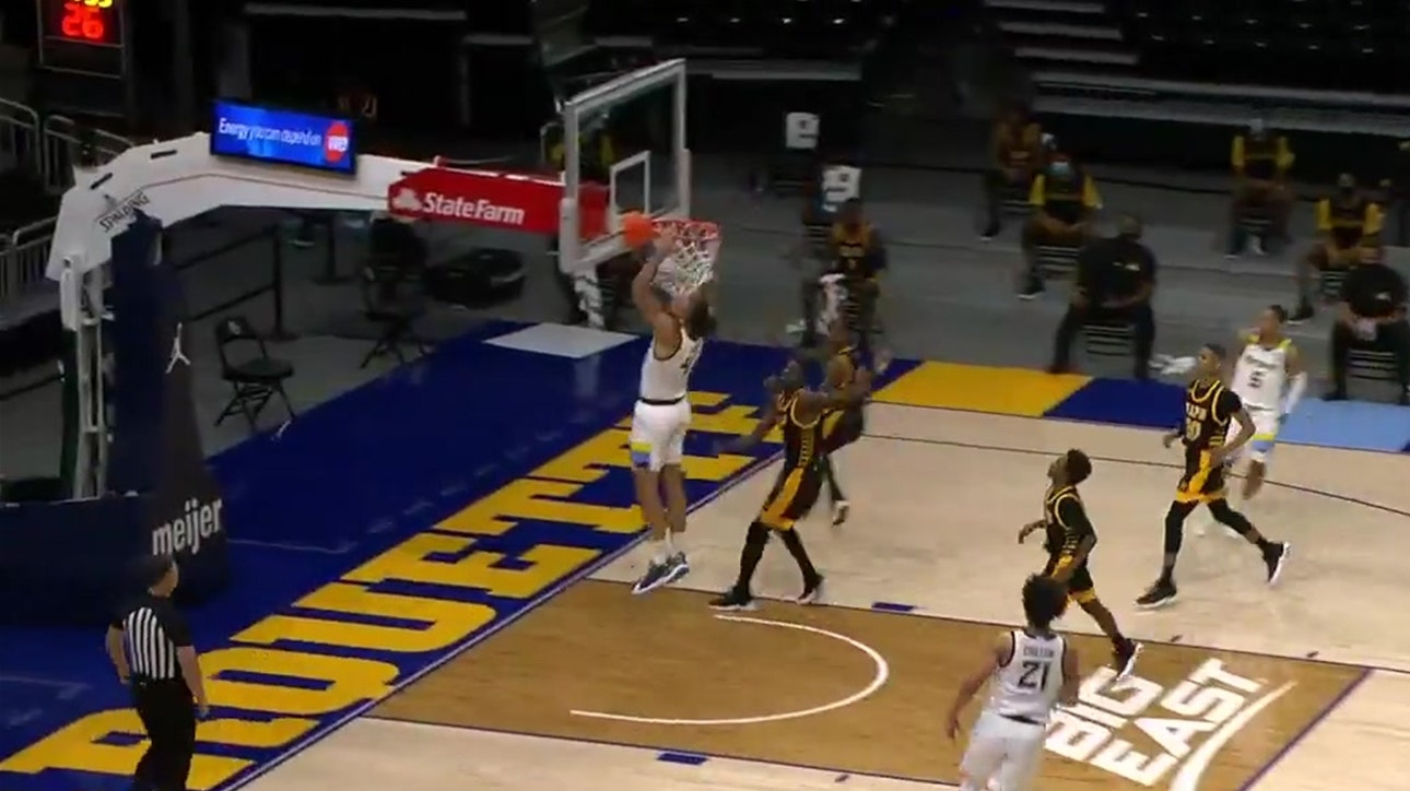 Theo John records double-double in Marquette's 99-57 win over Arkansas-Pine Bluff