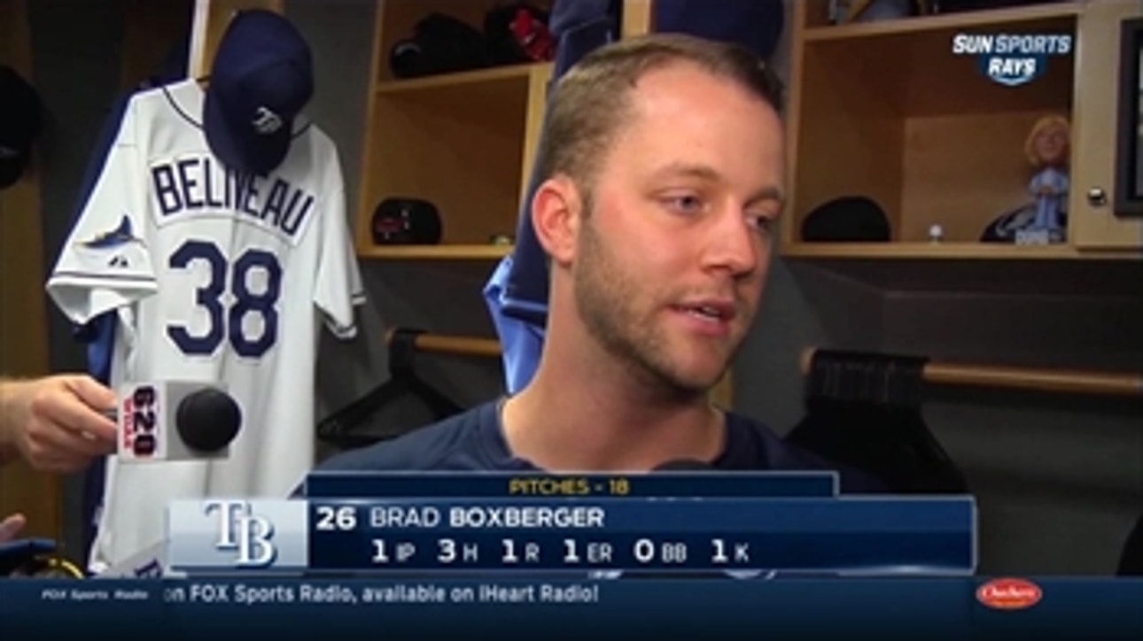 Brad Boxberger: 'I was hoping it would stay in'