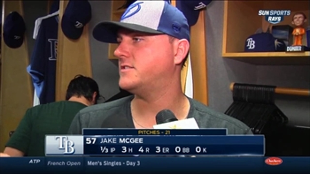 Jake McGee: 'I was just trying to get ahead'
