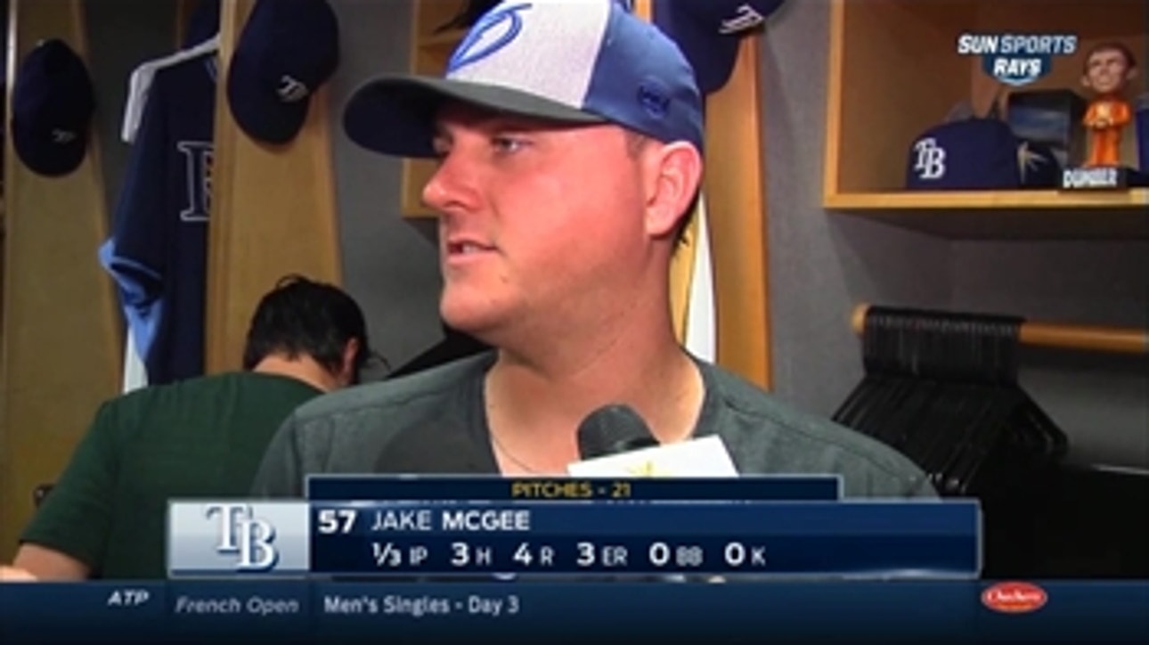 Jake McGee: 'I was just trying to get ahead'