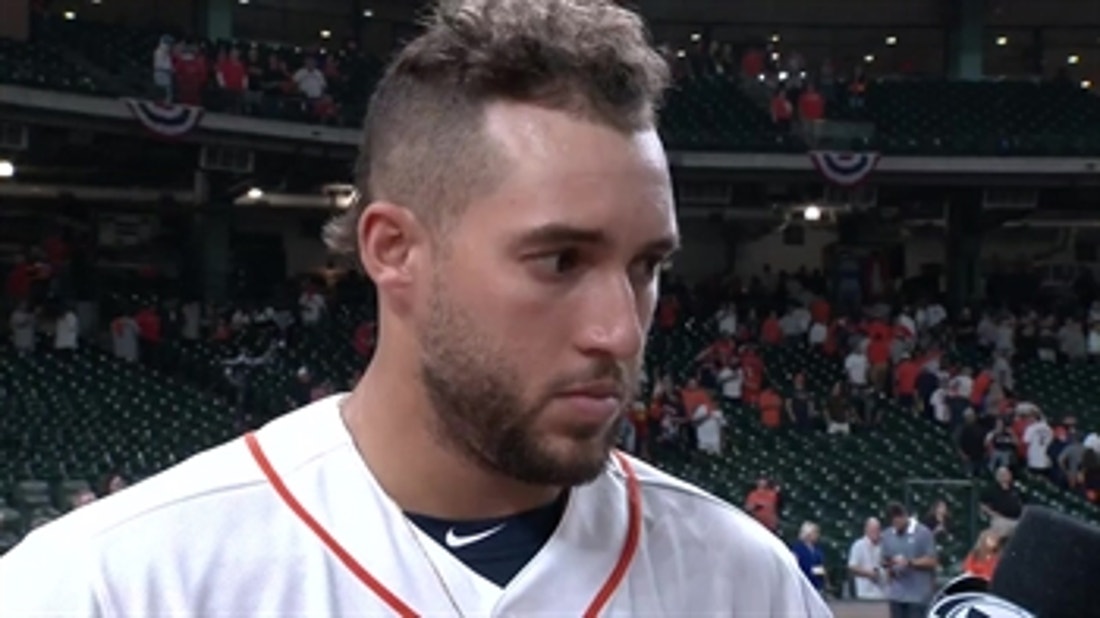 George Springer on his tying home run and the job of the Astros bullpen in Game 2 win of ALCS
