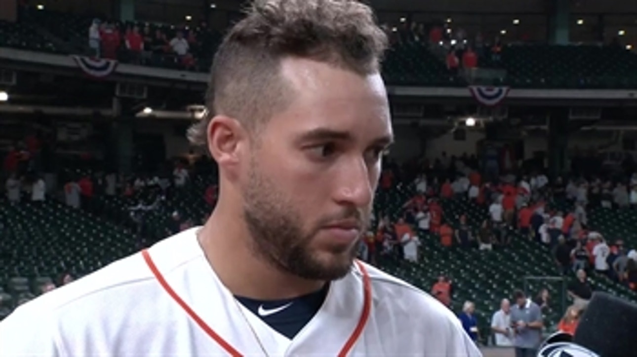George Springer on his tying home run and the job of the Astros bullpen in Game 2 win of ALCS