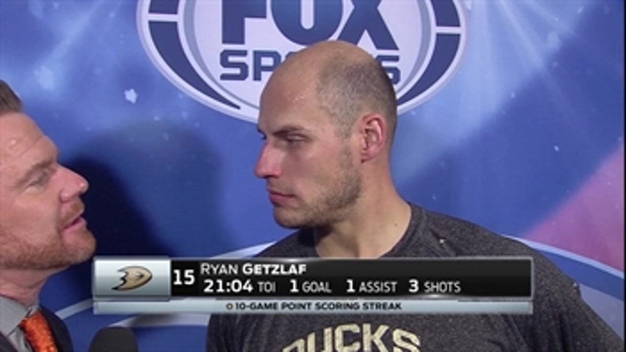 Ryan Getzlaf in the midst of a 10-game points streak